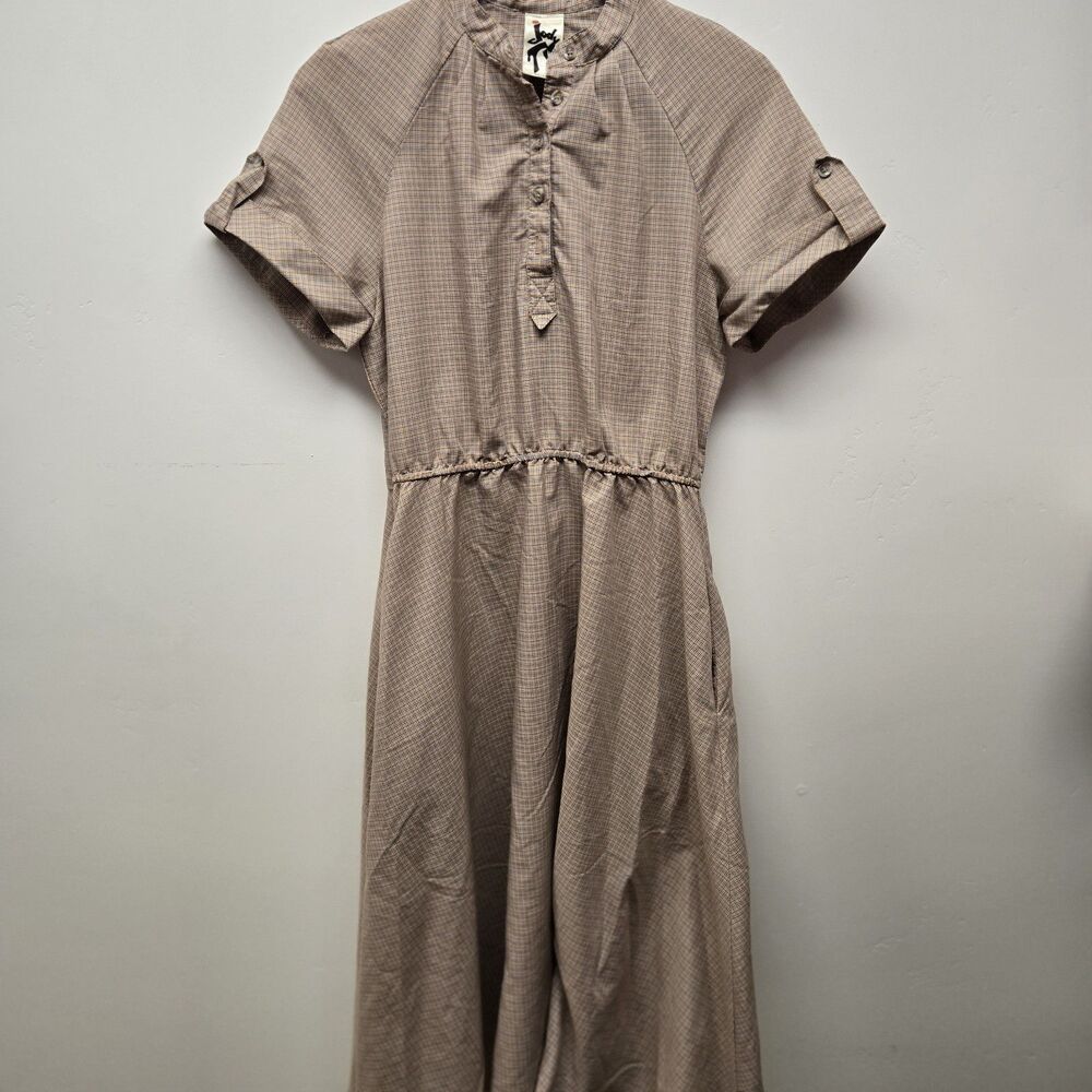 Jody T of California 1970s vintage Modest Dress School girl prairie Sz Med/Large